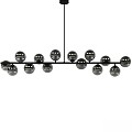 Vintage chandelier Lucci Decor Orion loft Light Pendant 3d model