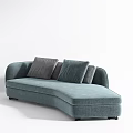 Comfortable Modern Multi Person Sofa With Various Colors And Decorative Pillows 3d model