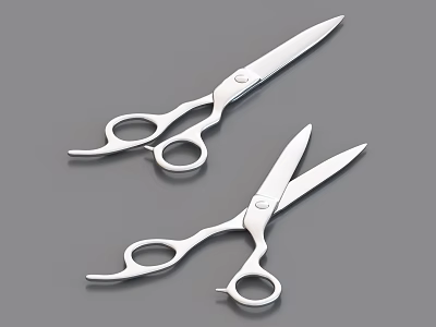 Stainless Steel Scissors As Essential Hardware Tools With Sharp Blades And Ergonomic Design 3d model