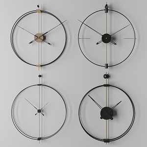 Modern clock wall clock 3d model