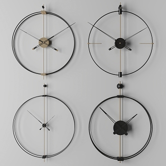 Modern clock wall clock 3d model