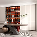 Modern study 3d model