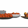 Fresh Colorful Fruits Including Tomatoes And Yellow Fruits In Various Bowls And Plates