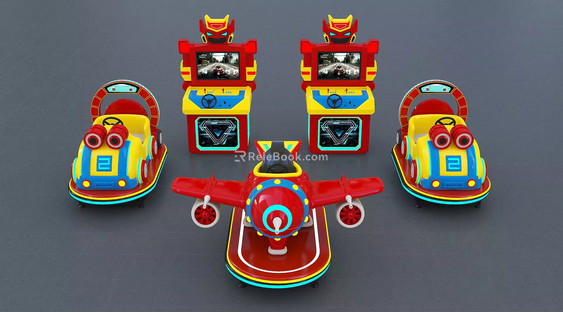 Modern Game Machine Shake Game Machine 3d model