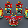 Modern Game Machine Shake Game Machine 3d model