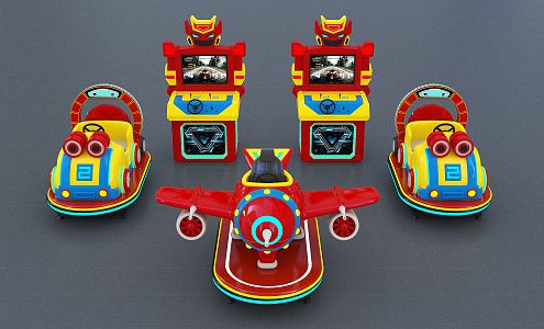 Modern Game Machine Shake Game Machine 3d model