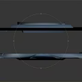 Blue Circular Double Layered Device With Smooth Surface And Reflective Base