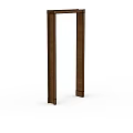 Brown Wooden Structural Components With Vertical Design And Smooth Surface Finish