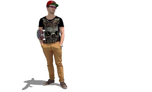 modern man 3d model