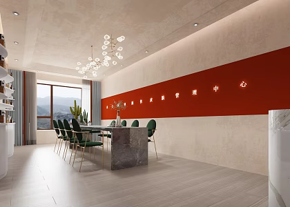 Modern Beauty Salon Reception 3d model