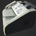 Modern Office Appliances Desktop Fax Machines With Phone And Control Panel Design