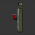Vintage Industrial Yellow Green Switch Panels Featuring Red Button Arrow ON OFF NO NC Labels