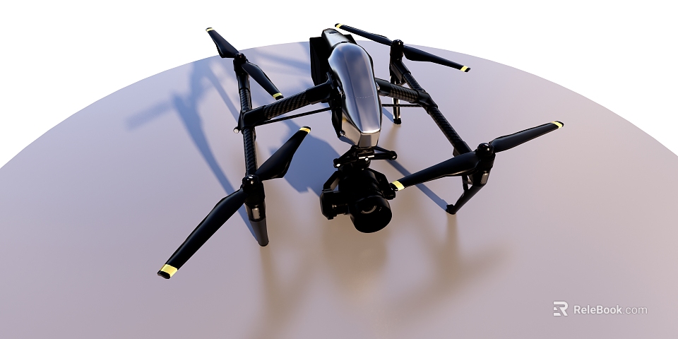 Smart Machine Drone Featuring Camera And Multiple Rotors For Aerial Operations 3d model 
