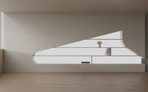 Minimalist Decorative Cabinet Simple Decorative Cabinet Background Decorative Cabinet 3d model