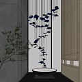 Blue Butterfly Shaped Hanging Decoration with Delicate Design for Modern Indoor Space