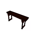 Chinese Traditional Solid Wood Console Table With Carved Legs And Elegant Design 3d model