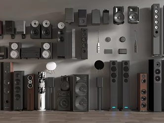 Audio hoisting audio wall-mounted speaker 3d model