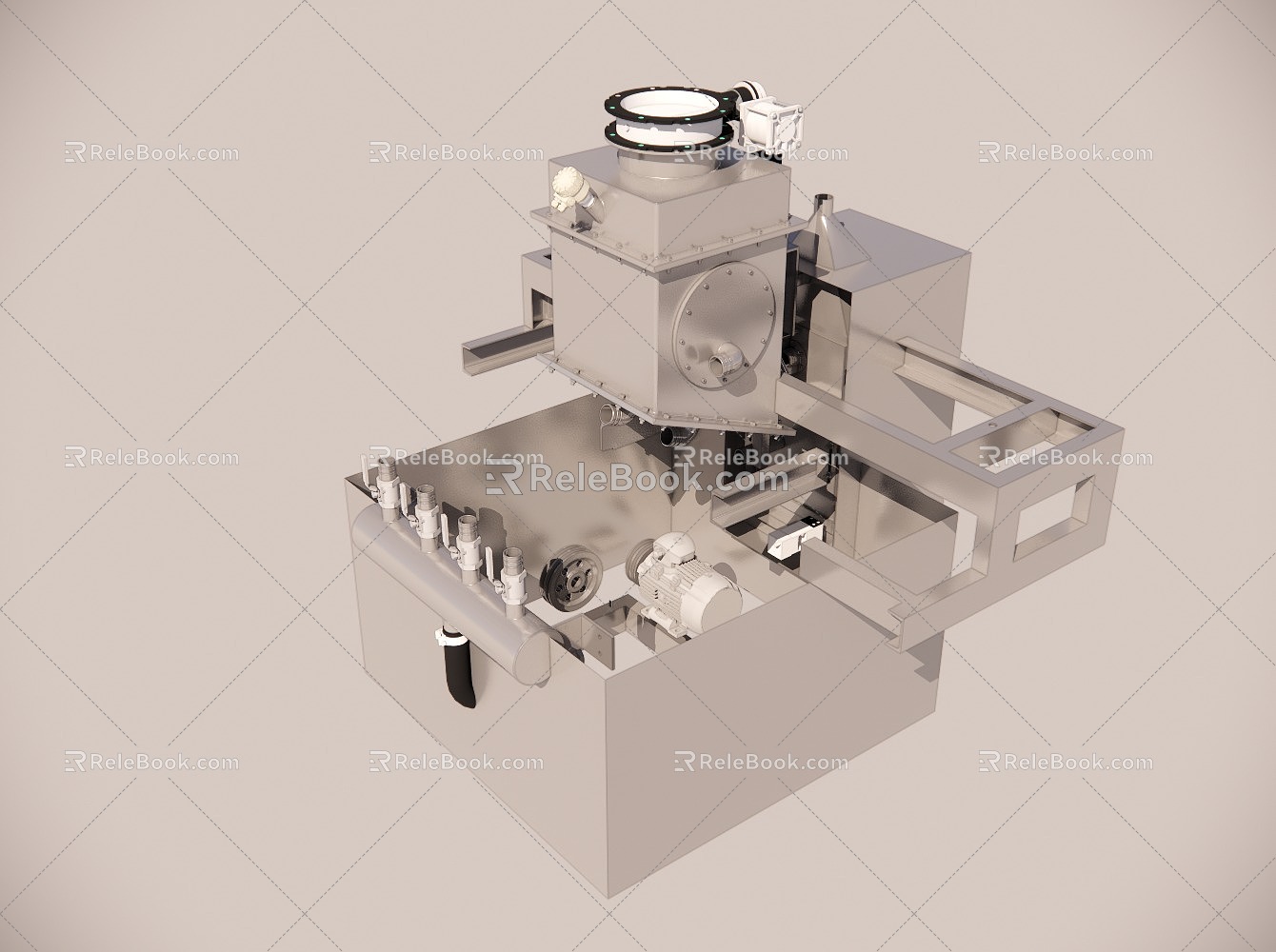 valve bagging machine 3d model