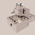 valve bagging machine 3d model