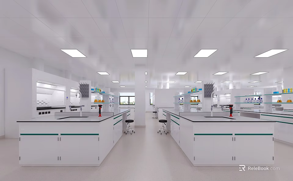 Modern Open Kitchen Design With Stylish Wine Rack And Storage Elements 3d model