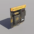Emergency Household Electrical Appliance With Pulled Down Cable And Numeric Keypad