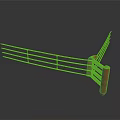 Boxing Ring Structure With Red Corner Post And White Blue Red Ropes