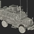armored fighting vehicle 3d model