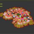 Delicious Yellow Flower Shaped Food With Fresh Decorative Petals And Center
