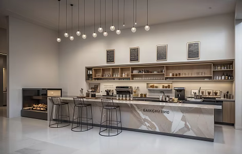 Coffee cashier SU model 3d model