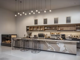 Coffee cashier SU model 3d model