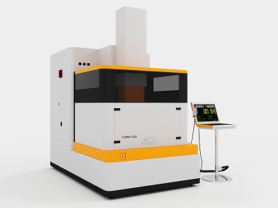 Modern CNC machine tool equipment 3d model