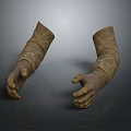 Vintage Brown Long Leather Gloves Retro Style Fashion Accessory Design