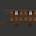 European-style carriage luxury carriage 3d model