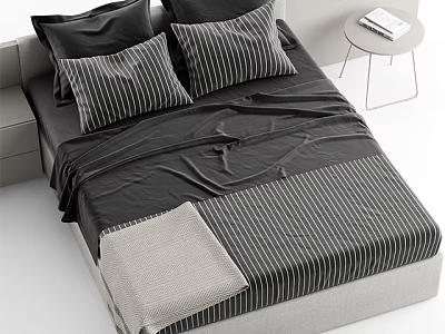 Double bed 3d model
