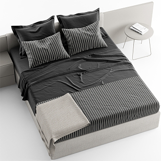 Double bed 3d model