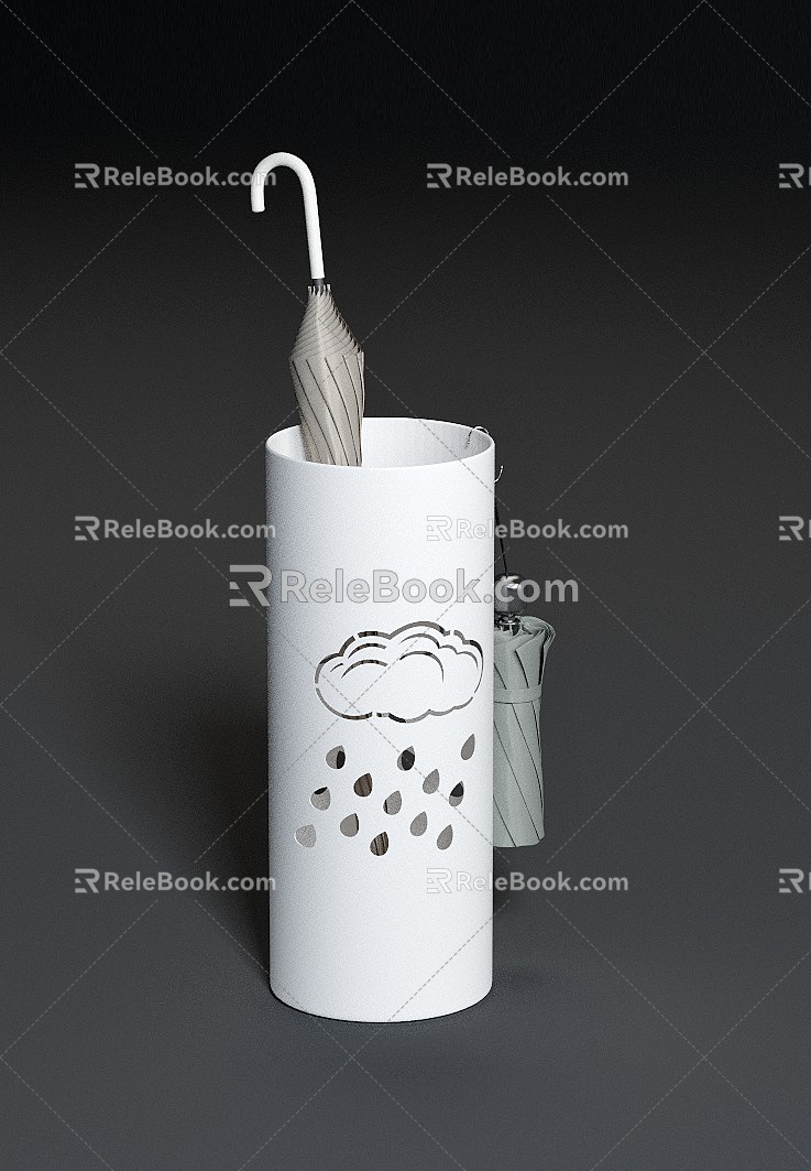 Modern Umbrella Bucket Umbrella Rack Umbrella Basket Umbrella Bucket 3d model