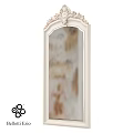 Classic Full Length Mirror With Ornate White Frame For Home Decor