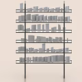 Gypsum Coving Display Rack With Multiple Shelves And Various Design Styles