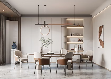 Modern Giorgetti Restaurant 3d model