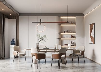 Modern Giorgetti Restaurant 3d model