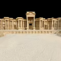 Classical Cultural Center Building With Columned Facade And Spacious Courtyard