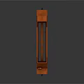 Orange Tilted Freight Train Car Modern Industrial Metal Structure For Cargo Transport
