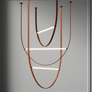 Modern chandelier 3d model