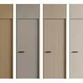 Modern Interior Hinged Doors with Wooden Gray Beige and Neutral Panel Designs