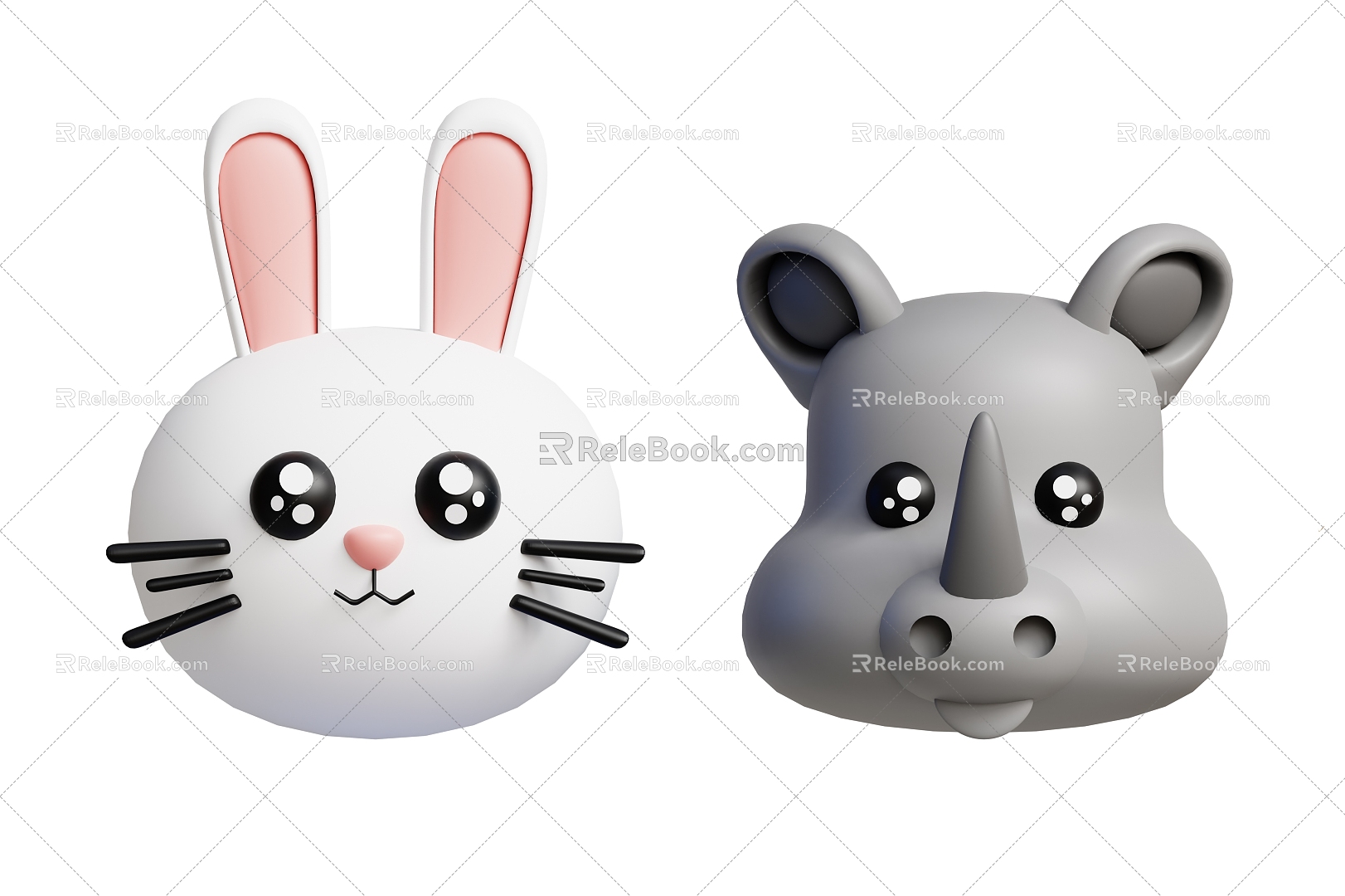 Modern Animal Avatar Cartoon Animal Avatar Animation Animal Avatar Q Edition Animal Avatar 3d model