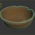 Artisanal Carved Terracotta Bowl With Intricate Surface Patterns And Smooth Interior
