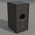 Modern Black Home Entertainment Speaker With Copper Woofer Design