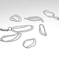 Various Pearl Jewelry Pieces With Delicate Chain Design And Elegant Styles For Women