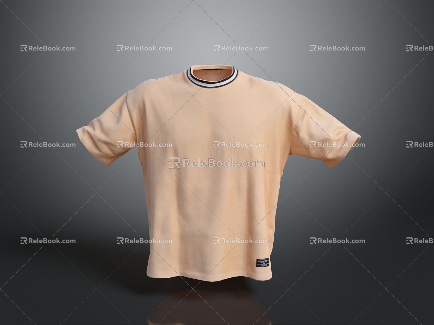 Half-sleeved short-sleeved shirt crew neck shirt spring and autumn shirt short shirt spring and summer clothing summer clothing 3d model