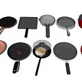 Assorted Kitchen Cookware Set Featuring Frying Pans Sauce Pans And Non Stick Surfaces